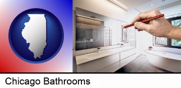 modern bathroom design in Chicago, IL