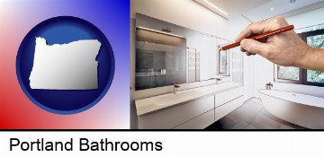 modern bathroom design in Portland, OR