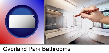 modern bathroom design in Overland Park, KS